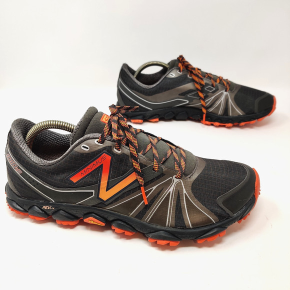 New Balance Minimus 1010v2 Trail Running Shoes Mens 9.5 D Gray Orange MT1010T2 - Picture 10 of 16